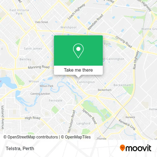Mapa Telstra