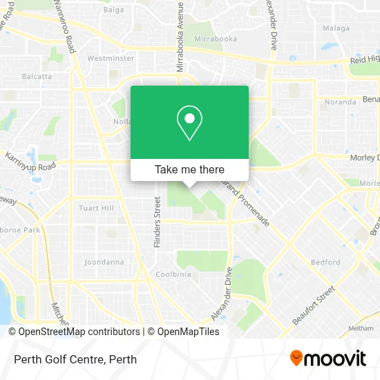 Mapa Perth Golf Centre