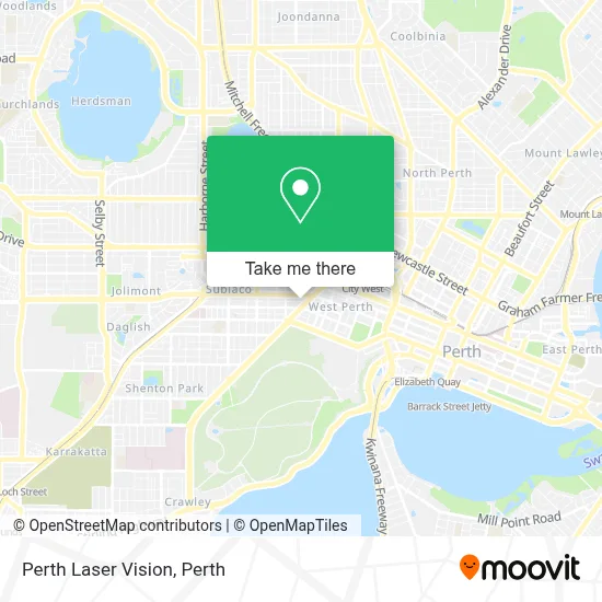 Mapa Perth Laser Vision