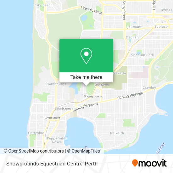 Mapa Showgrounds Equestrian Centre