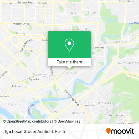 Mapa Iga Local Grocer Ashfield
