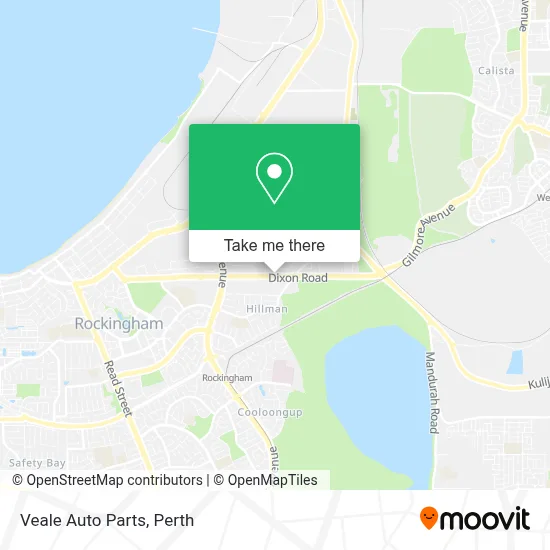 Mapa Veale Auto Parts