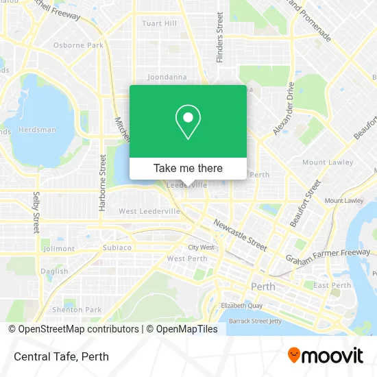 Mapa Central Tafe