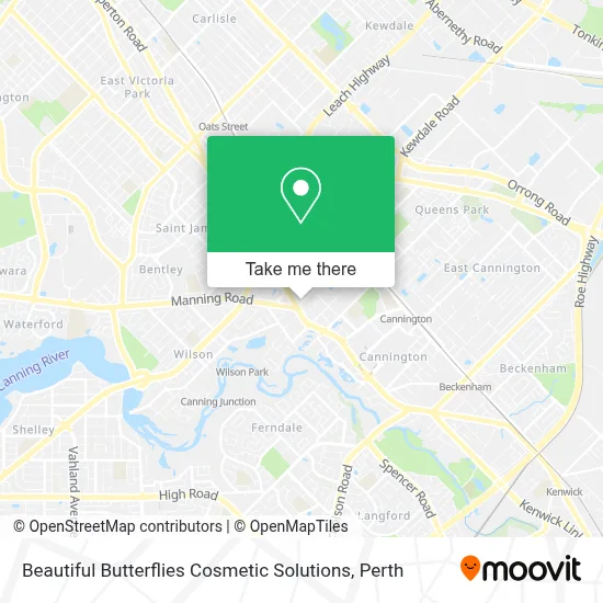 Mapa Beautiful Butterflies Cosmetic Solutions