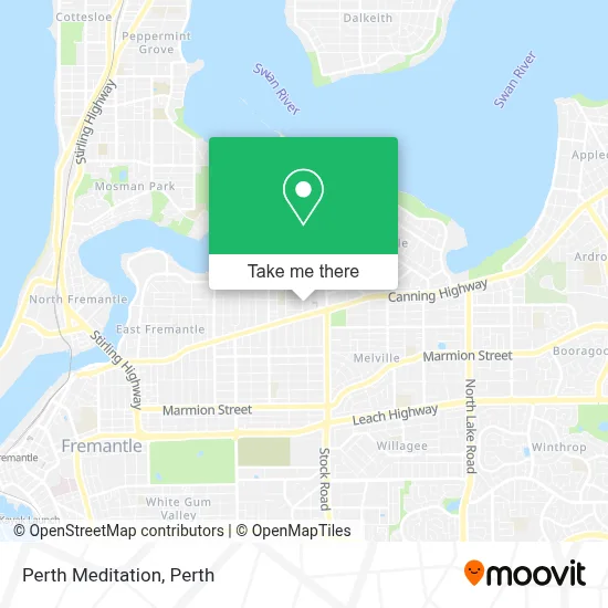 Mapa Perth Meditation