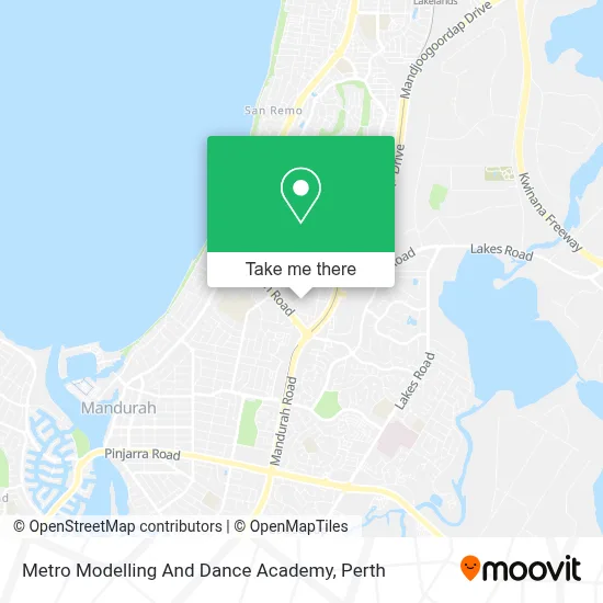 Mapa Metro Modelling And Dance Academy