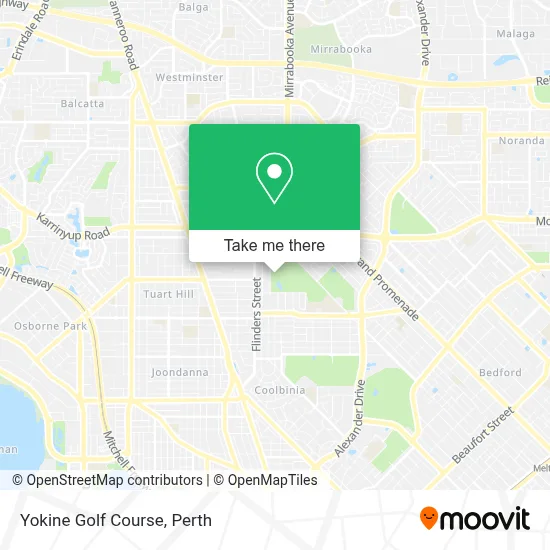 Mapa Yokine Golf Course