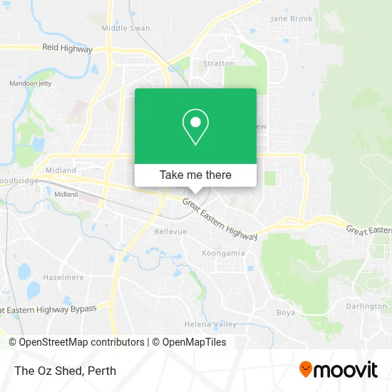 Mapa The Oz Shed