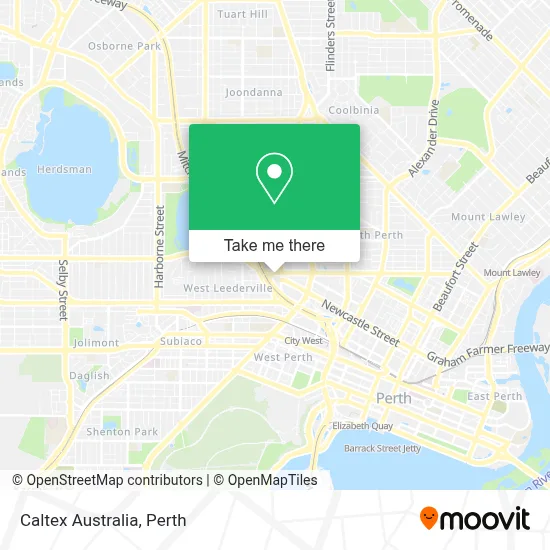 Mapa Caltex Australia