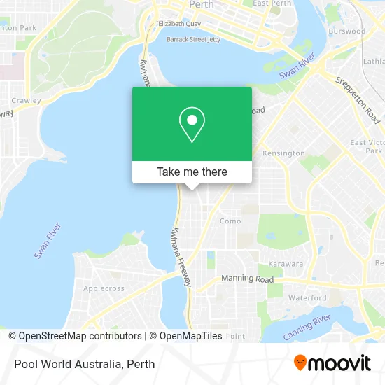 Mapa Pool World Australia