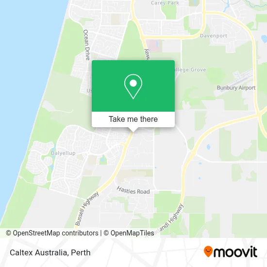 Mapa Caltex Australia