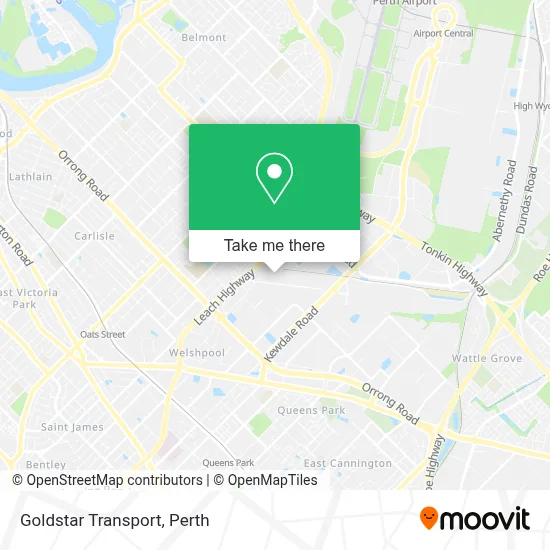 Mapa Goldstar Transport