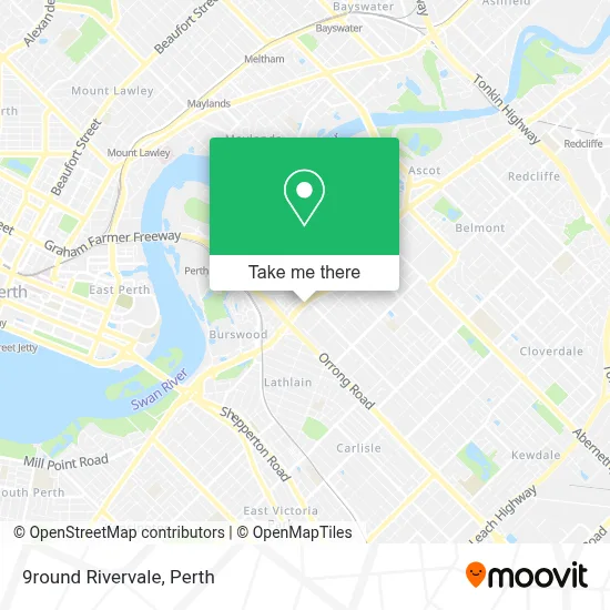 Mapa 9round Rivervale
