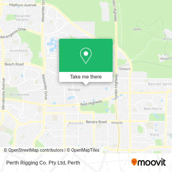 Mapa Perth Rigging Co. Pty Ltd