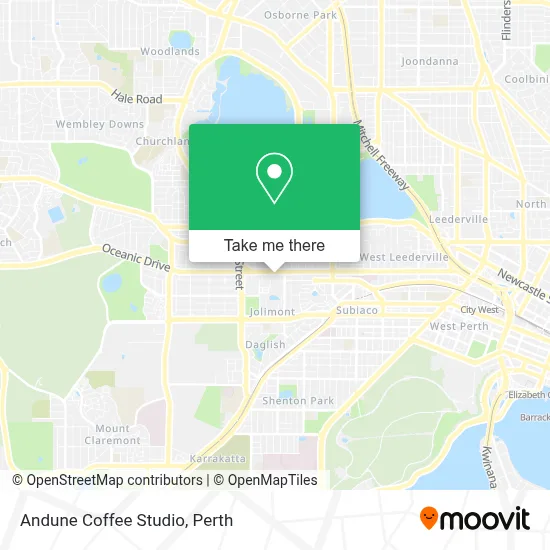 Mapa Andune Coffee Studio