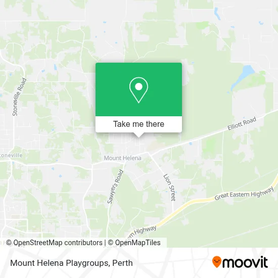 Mapa Mount Helena Playgroups