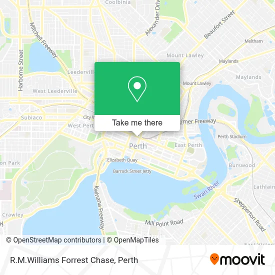 Mapa R.M.Williams Forrest Chase