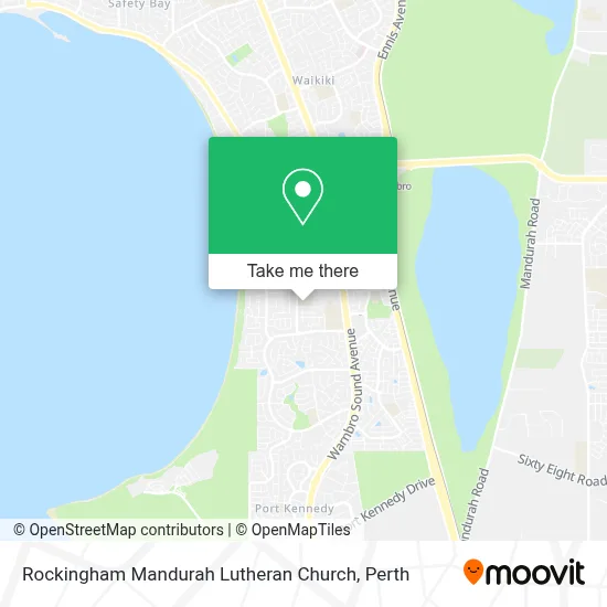 Mapa Rockingham Mandurah Lutheran Church