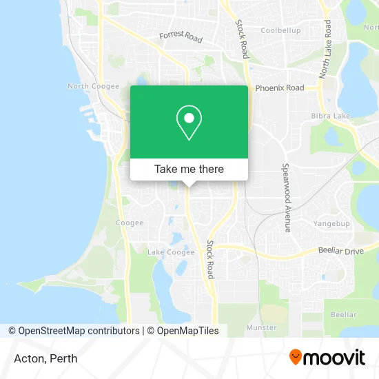 Mapa Acton