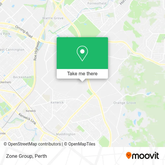 Mapa Zone Group