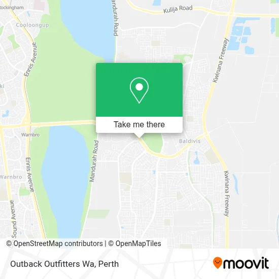 Mapa Outback Outfitters Wa
