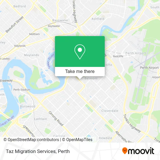 Mapa Taz Migration Services