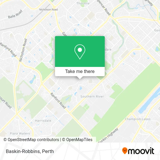 Mapa Baskin-Robbins
