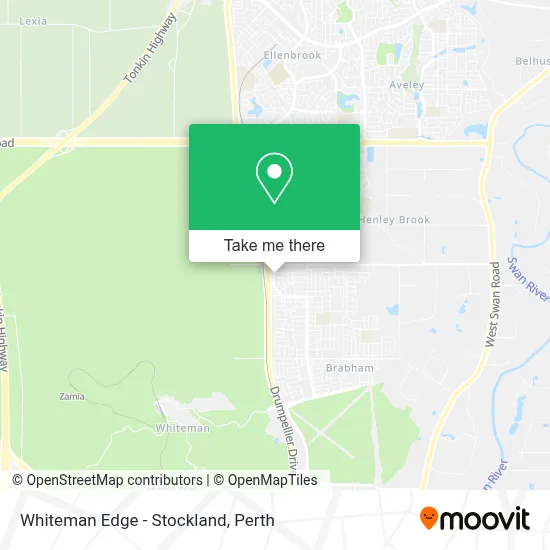Mapa Whiteman Edge - Stockland