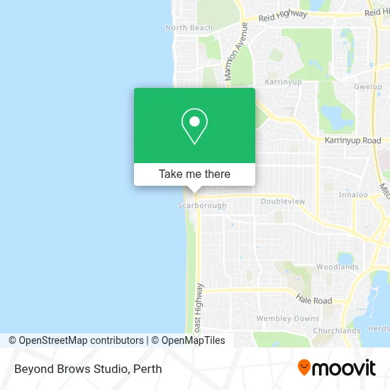 Beyond Brows Studio map
