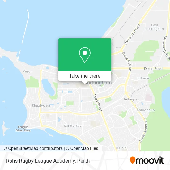 Mapa Rshs Rugby League Academy