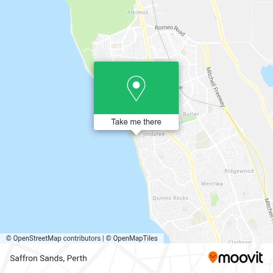 Mapa Saffron Sands