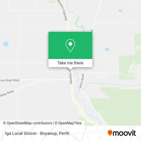 Mapa Iga Local Grocer - Boyanup