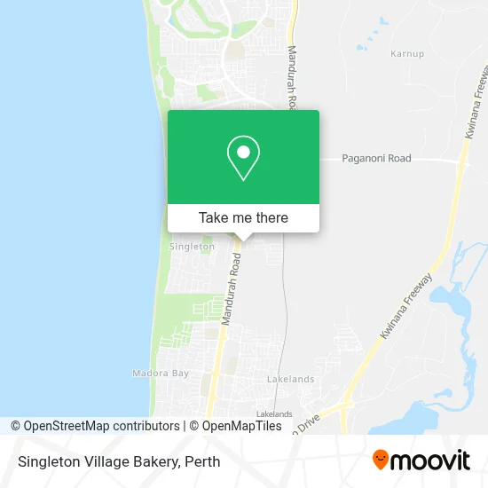 Mapa Singleton Village Bakery