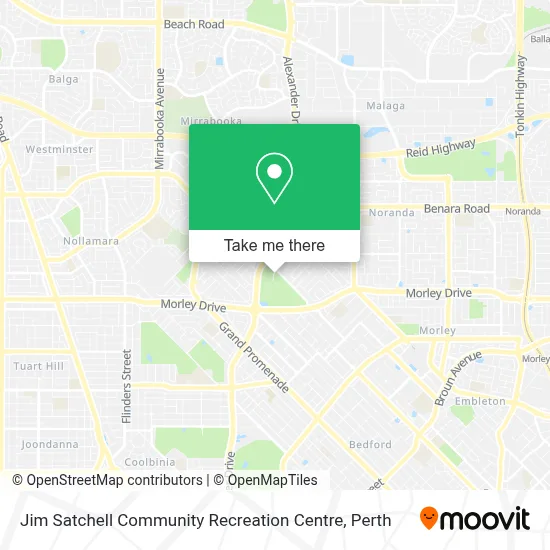 Mapa Jim Satchell Community Recreation Centre