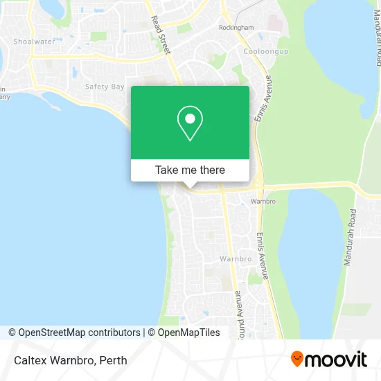 Mapa Caltex Warnbro