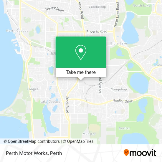 Perth Motor Works map