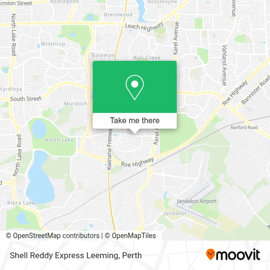 Mapa Shell Reddy Express Leeming