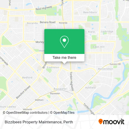 Mapa Bizzibees Property Maintenance