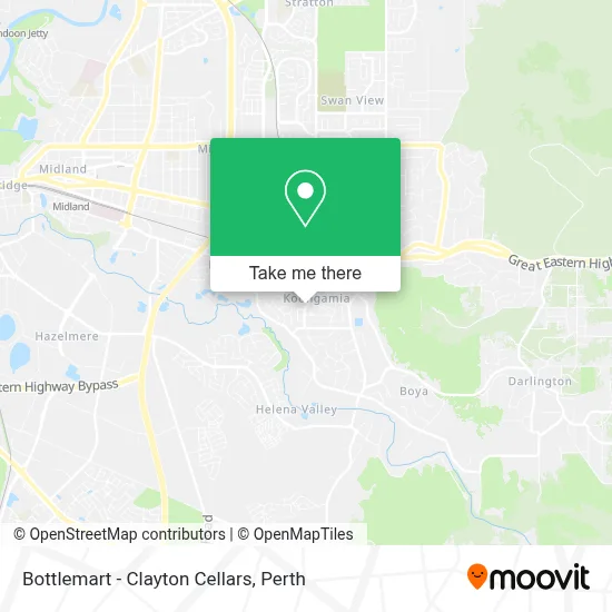 Mapa Bottlemart - Clayton Cellars