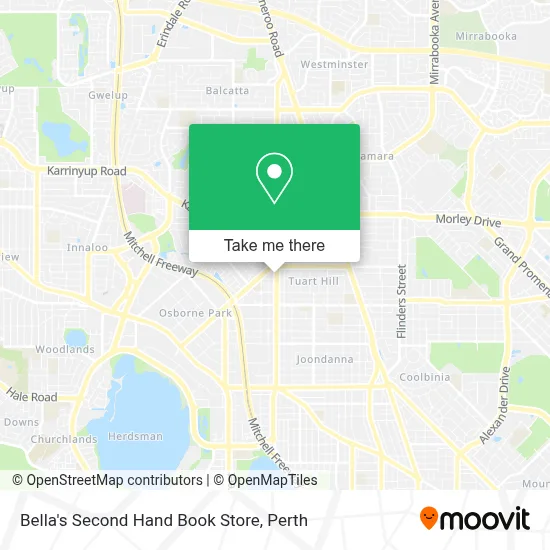 Bella's Second Hand Book Store map