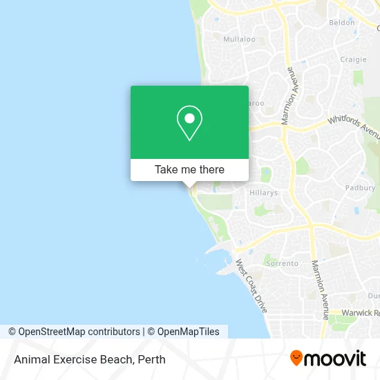 Animal Exercise Beach map