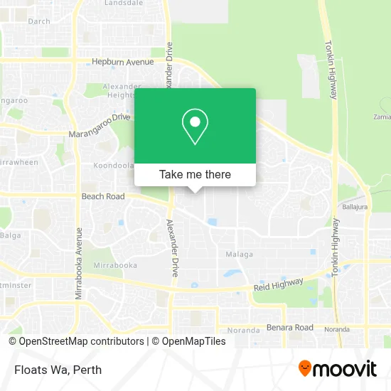 Mapa Floats Wa
