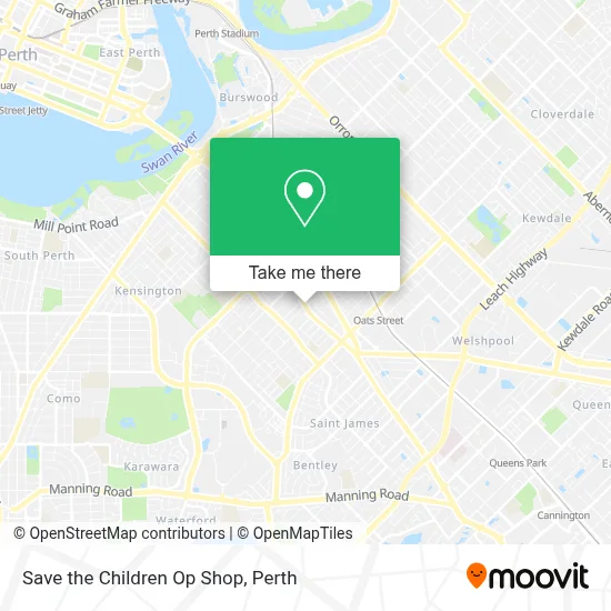 Mapa Save the Children Op Shop