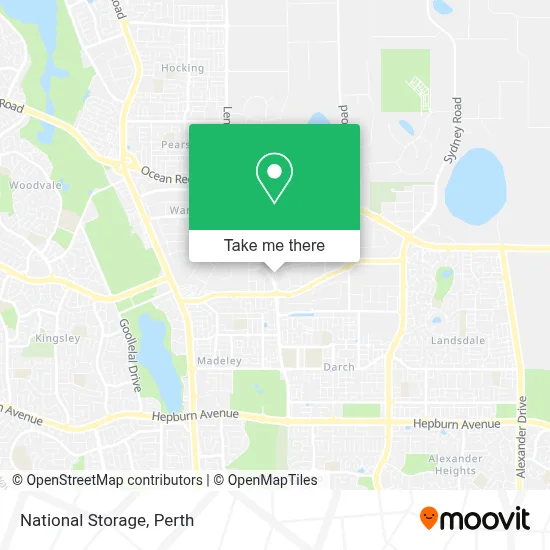 Mapa National Storage