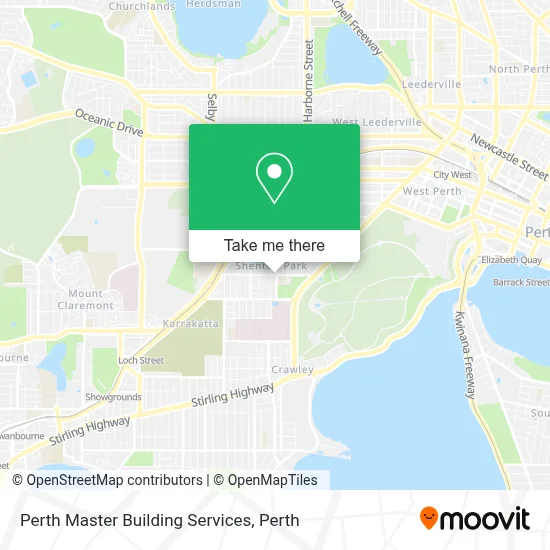 Perth Master Building Services map