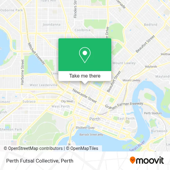 Mapa Perth Futsal Collective