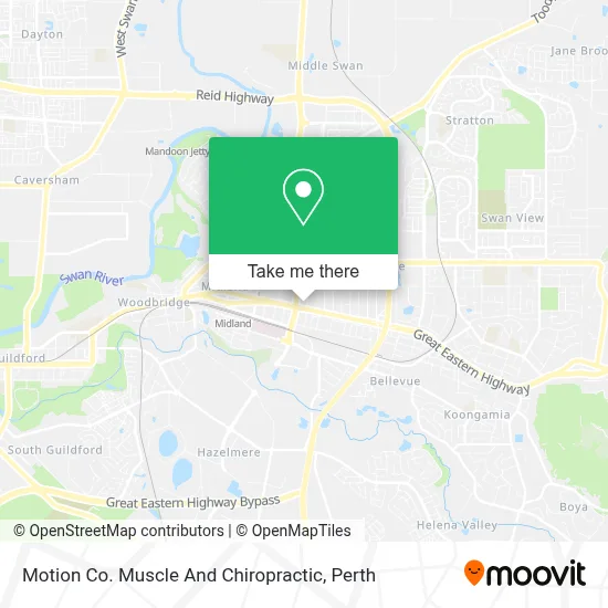 Motion Co. Muscle And Chiropractic map