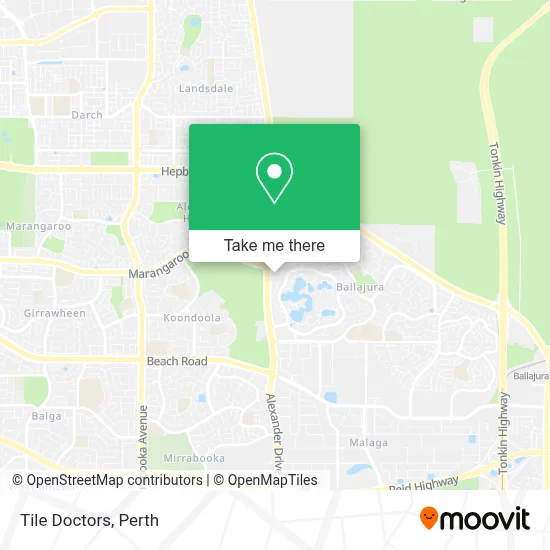 Tile Doctors map