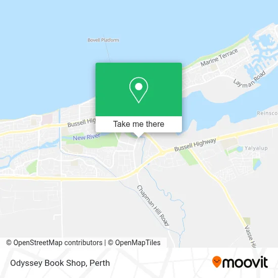 Mapa Odyssey Book Shop