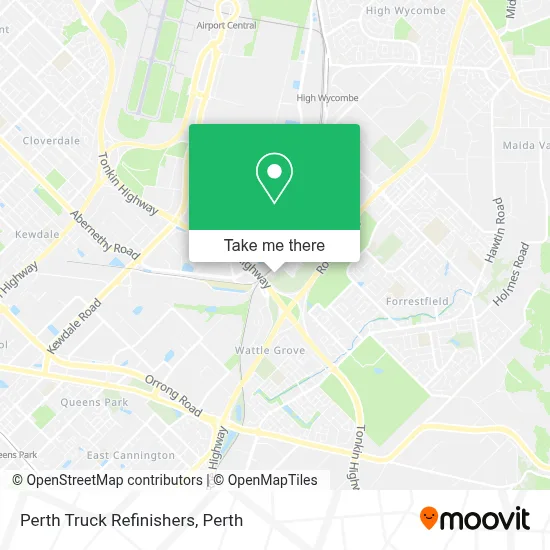 Mapa Perth Truck Refinishers